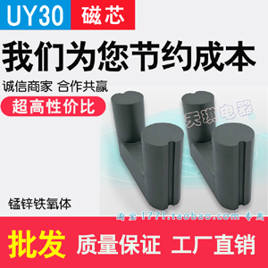 UY30圓柱形磁芯 高（gāo）壓電源（yuán）大功率 高壓包臭氧發生器空氣淨化器鐵氧體