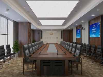 黨政機關無紙化會議室效果圖